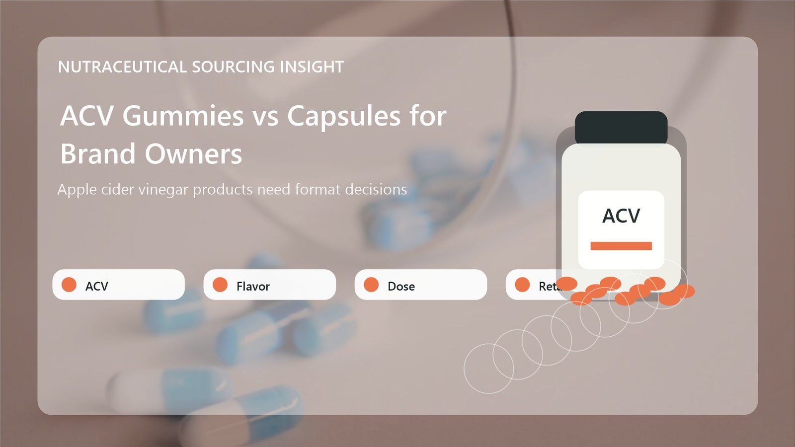 Apple cider vinegar gummies versus capsules comparison visual for supplement brands