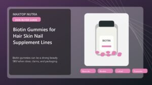 Biotin Gummies for Hair Skin Nail Supplement Lines