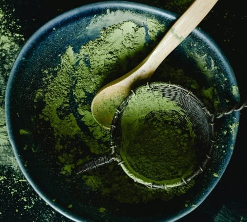 Green tea powder used in functional supplement concepts