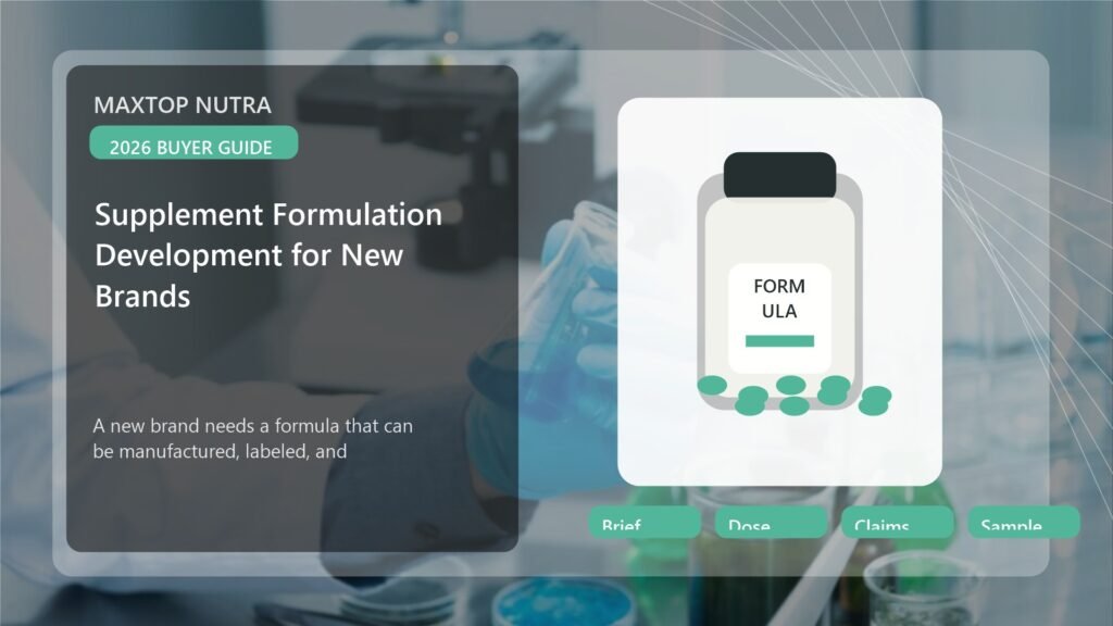 Supplement Formulation Development for New Brands cover image for supplement formulation development