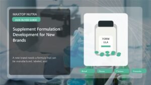 Supplement Formulation Development for New Brands